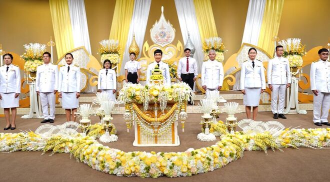 มรภ.สงขลา ร่วมบันทึกเทปโทรทัศน์ถวายพระพรชัยมงคล เนื่องในโอกาสวันเฉลิมพระชนมพรรษา พระบาทสมเด็จพระเจ้าอยู่หัว